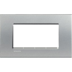 Placa 4 módulos Termoplástico LNA4804_ Bticino Livinglight