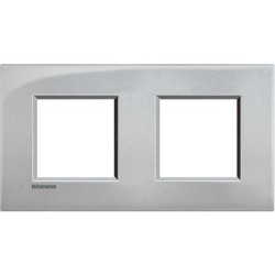 Placa 2 ventanas LNE4802M2_ Bticino Livinglight AIR