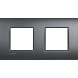 Placa 2 ventanas LNE4802M2_ Bticino Livinglight AIR