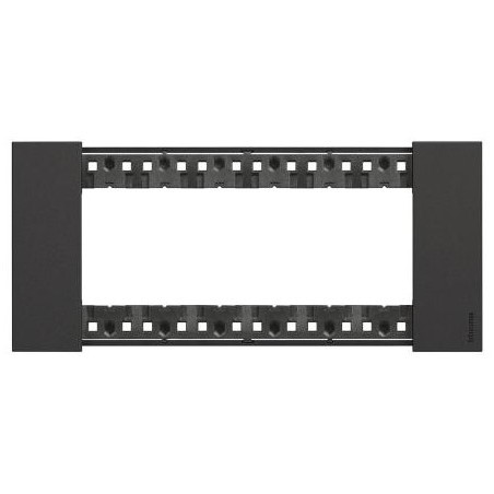 Placa 6 módulos americana Living Now KA4806_ Bticino