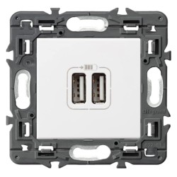Cargador USB Doble A+A Legrand Valena Next 741231