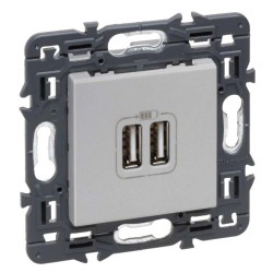 Cargador USB Doble A+A Legrand Valena Next 741231