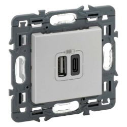 Cargador Doble USB A+C Valena Next 741232 Legrand