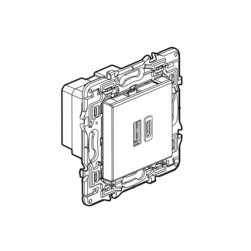 Cargador Doble USB A+C Valena Next 741232 Legrand