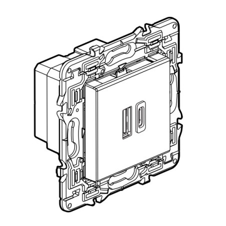 Cargador Doble USB A+C Valena Next 741232 Legrand