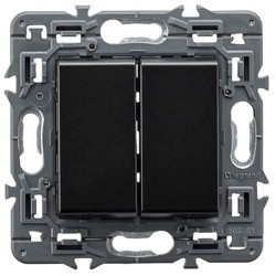 Interruptor Doble Legrand 741244 Valena Next