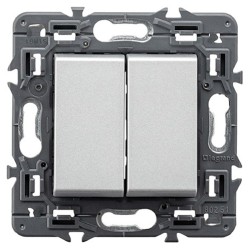 Interruptor Doble Legrand 741244 Valena Next