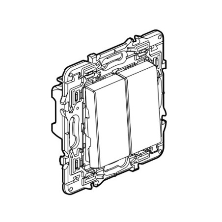 Interruptor Doble Legrand 741244 Valena Next