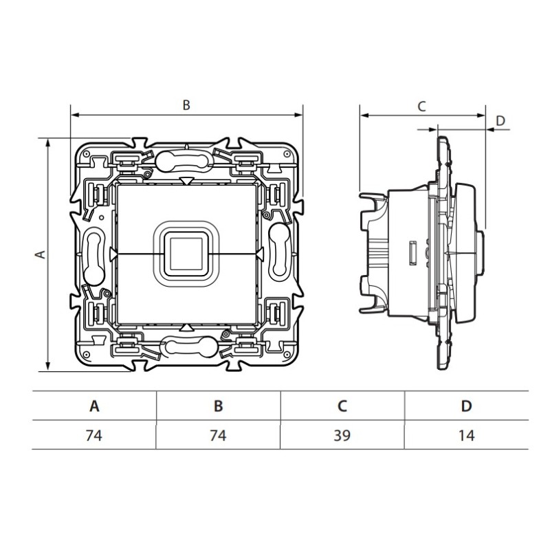Pulsador Persianas 741253 Legrand Valena Next