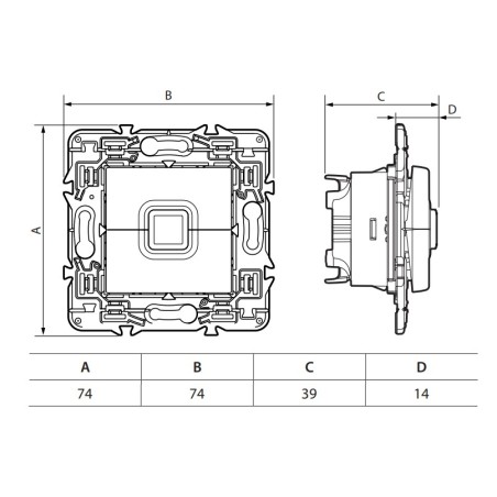 Pulsador Persianas 741253 Legrand Valena Next