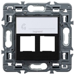 Frontal Doble RJ45 Legrand Valena Next 741278