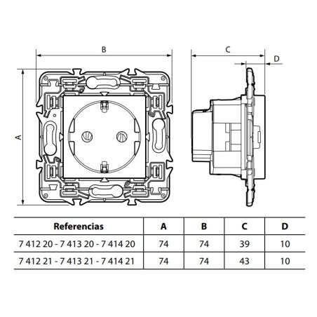 Enchufe Legrand Valena Next 741220