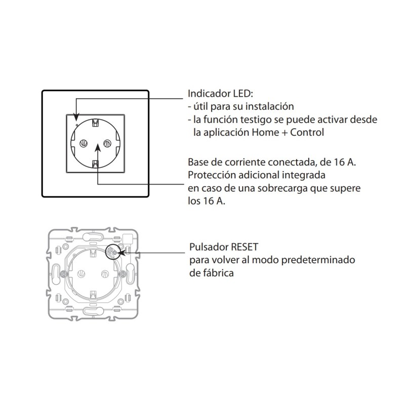 Enchufe Conectado Valena Next Netatmo 741811 Legrand