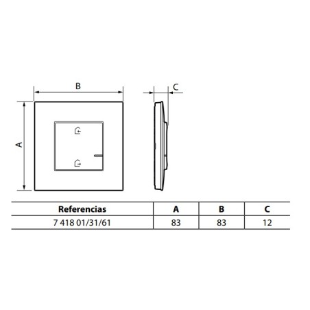 Comando Inalámbrico Entrar/Salir 741801 Valena Next Netatmo