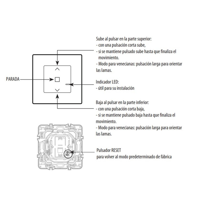 Interruptor Persianas Conectado 741807A Valena Next Netatmo