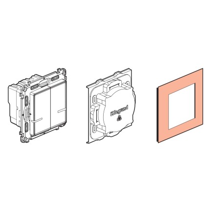 Interruptor Doble con Neutro Legrand Valena Next 741815