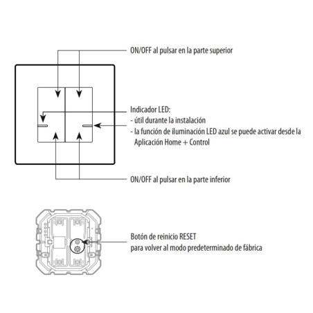 Interruptor Doble con Neutro Legrand Valena Next 741815