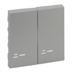 Tecla Doble con Visor Legrand 864108 Niloé Step