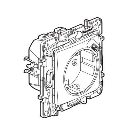 Enchufe + USB Tipo C Legrand 864127 Niloé Step