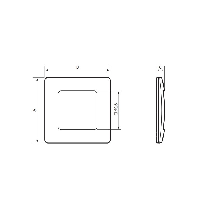 Placa 1 Ventana Legrand 864171 Niloé Step