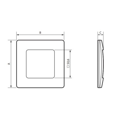 Placa 1 Ventana Legrand 864171 Niloé Step