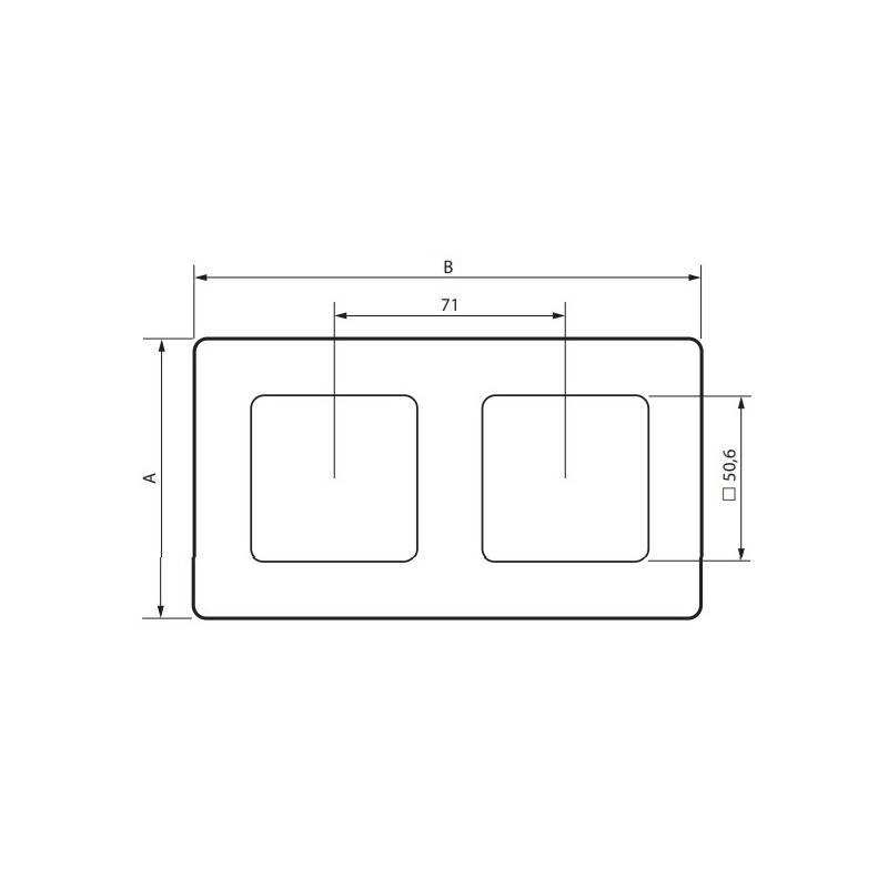 Placa 2 Ventanas Legrand 864172 Niloé Step