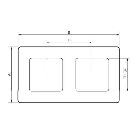 Placa 2 Ventanas Legrand 864172 Niloé Step