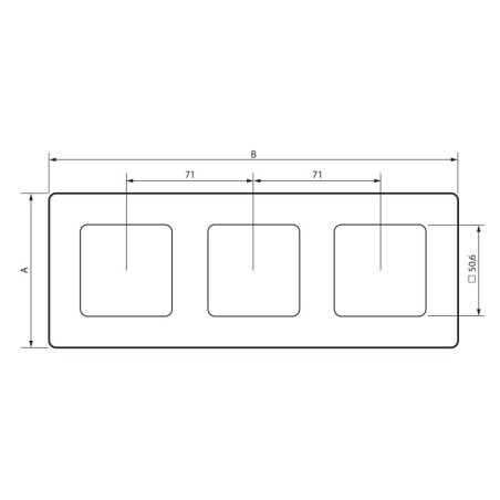 Placa 4 Ventanas Legrand 864174 Niloé Step