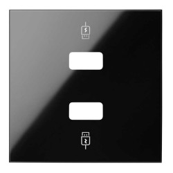 Tapa Cargador doble USB 10001096 Simon 100
