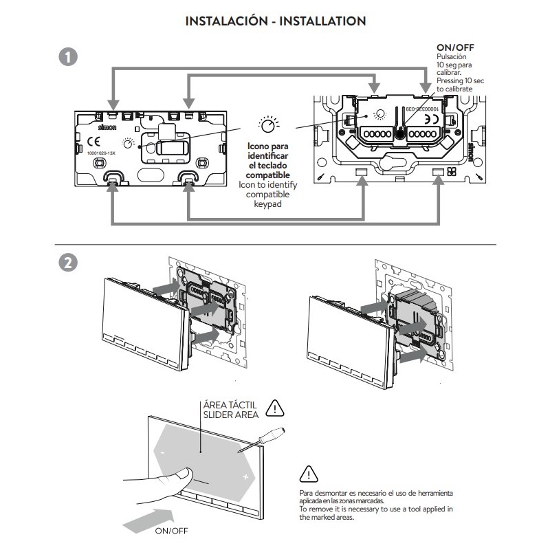 Tecla Interruptor Regulable 10001020 Simon 100