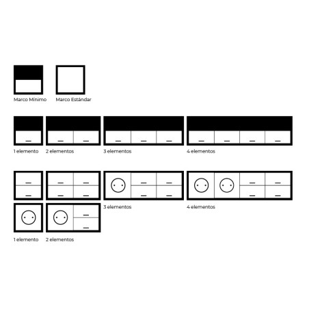 Marco Estándar 3 Elementos 10000630 Simon 100