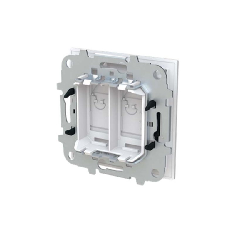 Tapa 2 conectores 8916.4 Niessen Alba