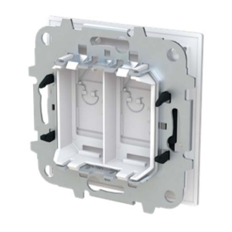 Tapa 2 conectores 8916.4 Niessen Alba