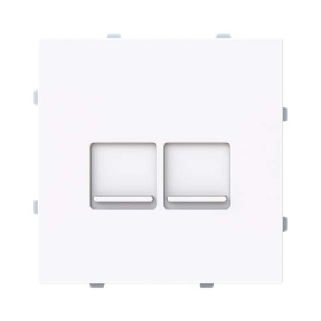 Tapa 2 conectores 8916.4 Niessen Alba