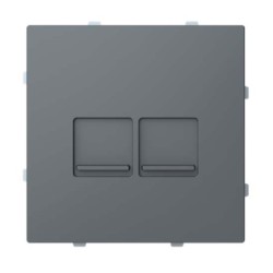 Tapa 2 conectores 8916.4 Niessen Alba
