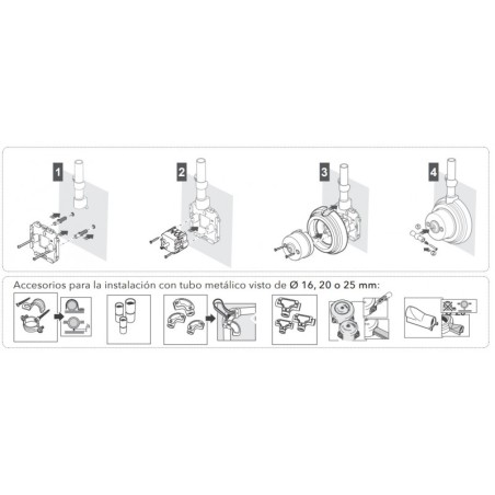 Peana doble con 1 agujero horizontal haya natural