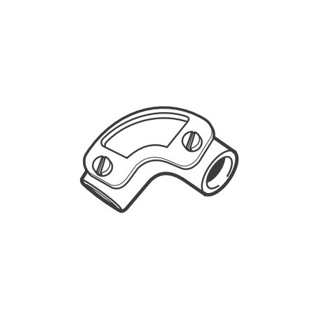 Codo con registro para tubo 20 mm Fontini 30120222