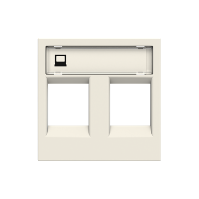 Tapa Doble Conector RJ45 N2218.2