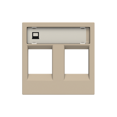 Tapa Doble Conector RJ45 N2218.2