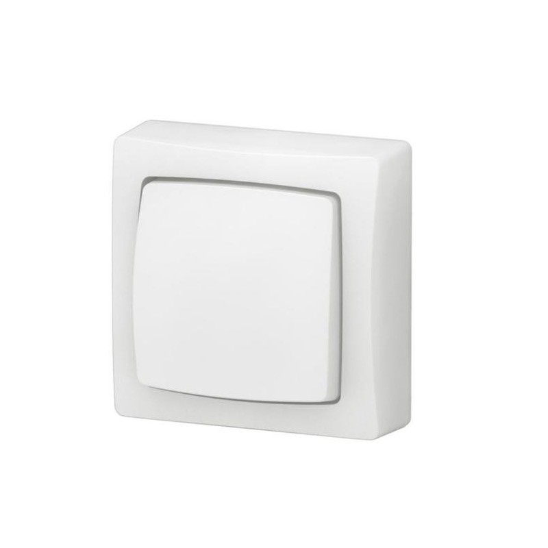 Pulsador 6A Superficie 086006 Legrand Oteo Blanco