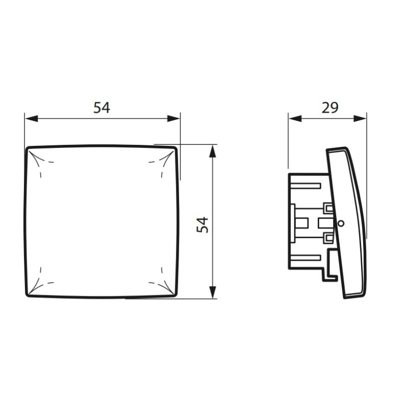 Pulsador 6A Blanco Legrand Oteo Componible 086106