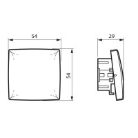 Pulsador 6A Blanco Legrand Oteo Componible 086106
