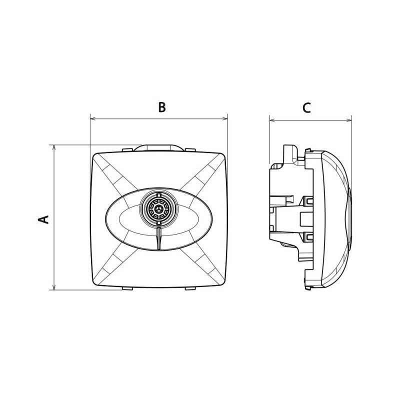 Base TV Única Componible 086140 Legrand Oteo Blanco