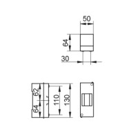 Caja Superficie IP40 2 Módulos Blanca BT2