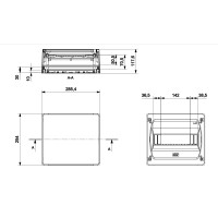 Caja Distribución Superficie 12 Módulos GPS12PO IDE