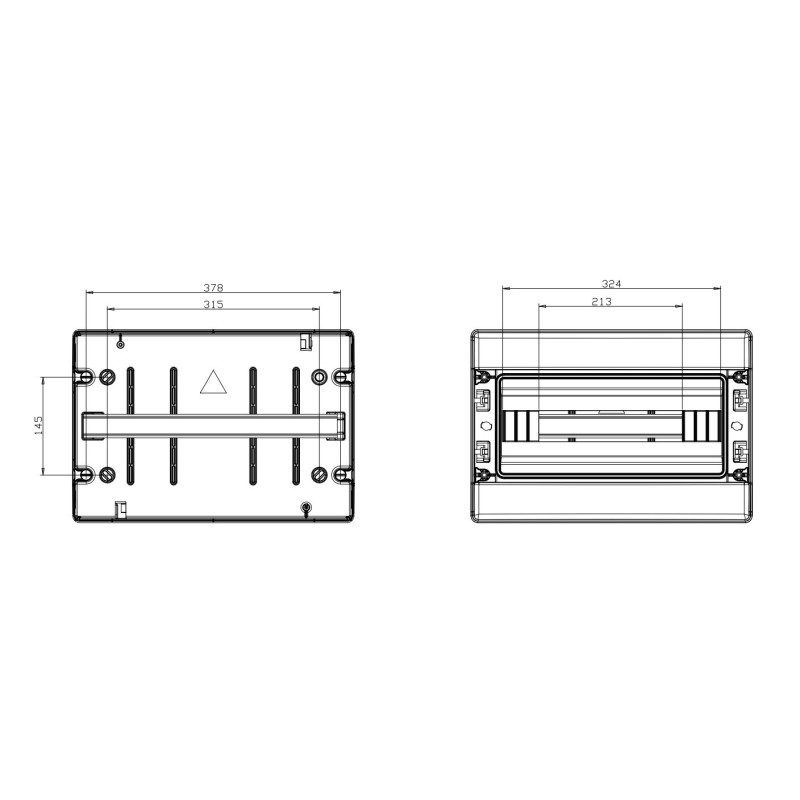 Caja Distribución Estanca CDN18PT 18 Módulos Superficie IDE
