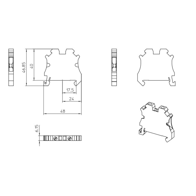 Borna de Paso UT 4 para Carril 3044102 Phoenix