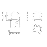Borna de Paso UT 4 para Carril 3044102 Phoenix