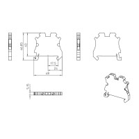 Borna de paso UT 2,5 para carril 3044076 Phoenix