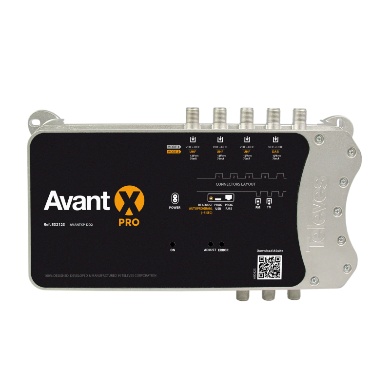 Central Programable Avant X Pro con Auto-LTE 532123 Televés